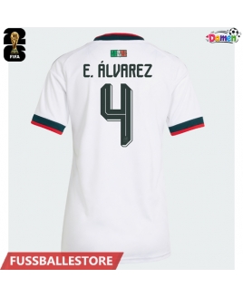 Günstige Mexiko Edson Alvarez #4 Auswärtstrikot Damen WM 2026 Kurzarm